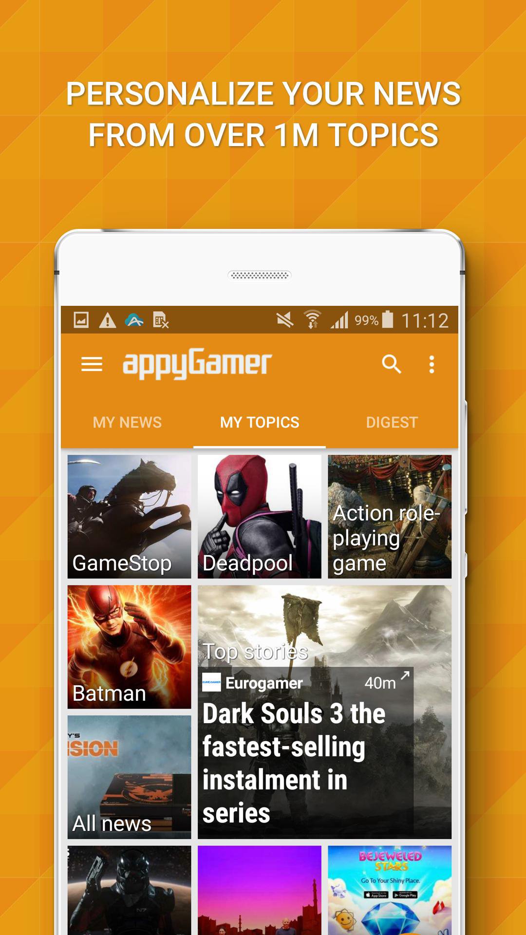 Appy Gamer Official Mobile Application Interface