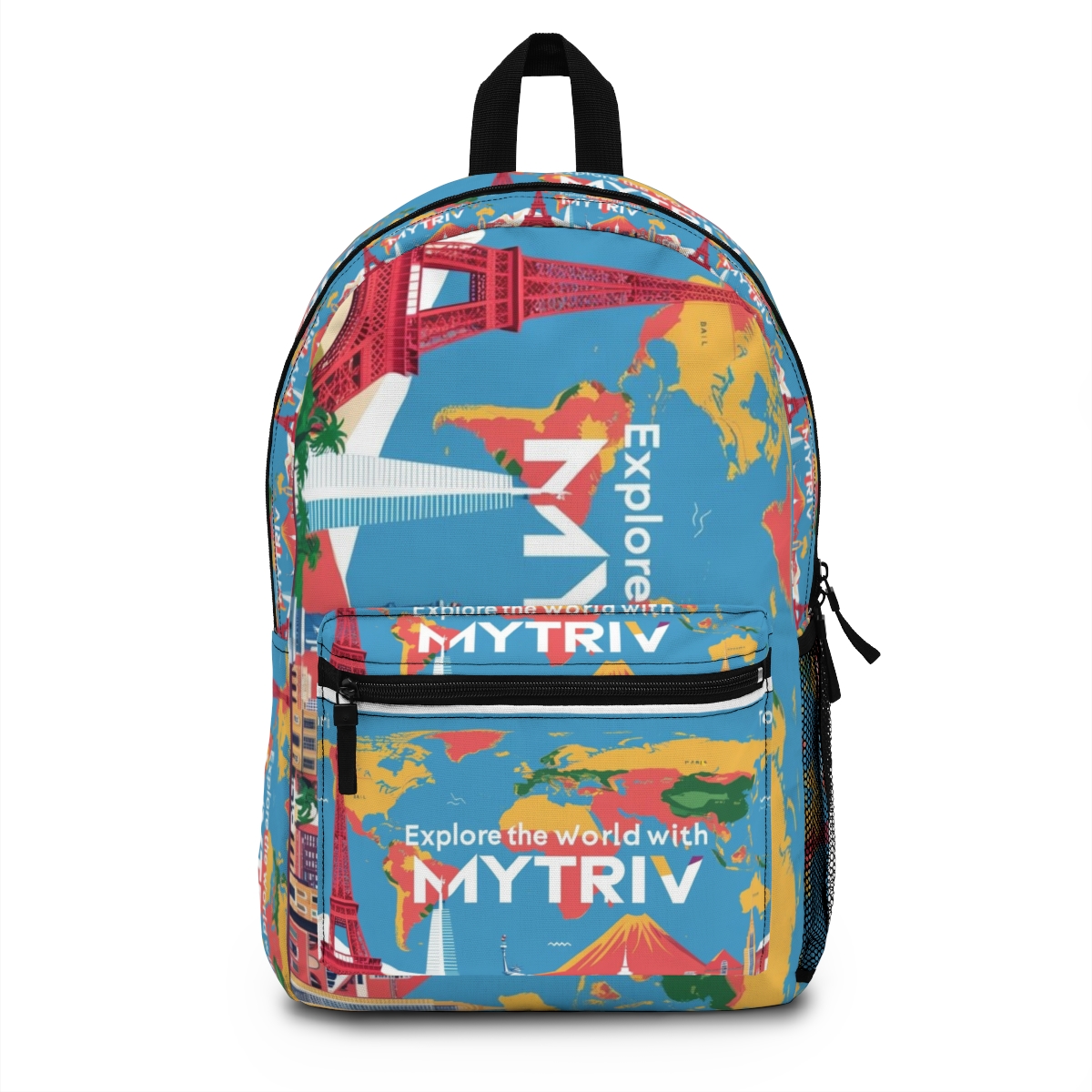 Explore the World Landmarks Travel Backpack on MyTriv