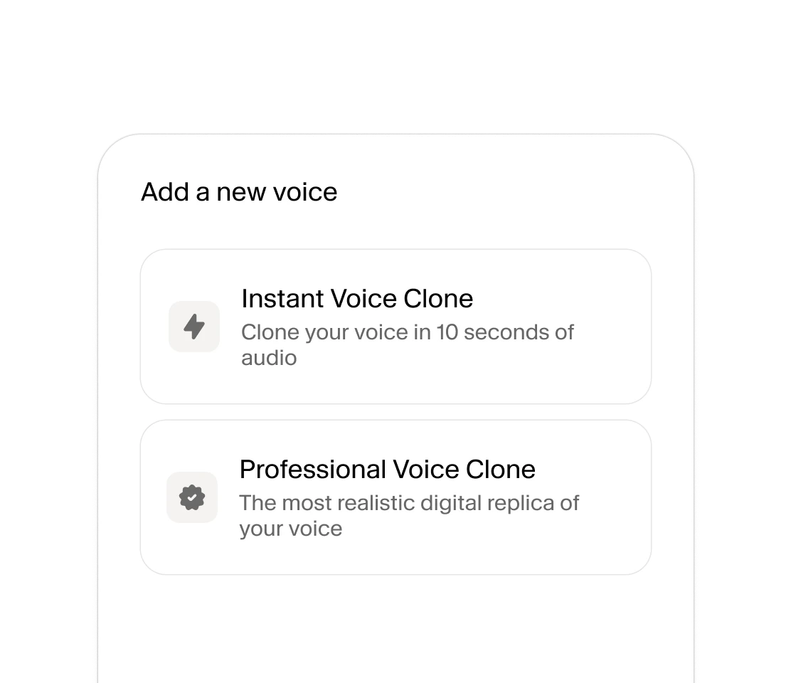 ElevenLabs VoiceLab Voice Cloning Interface